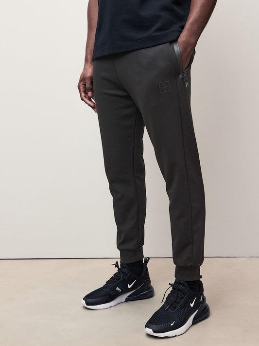 Athleisure Cuffed Joggers - Black