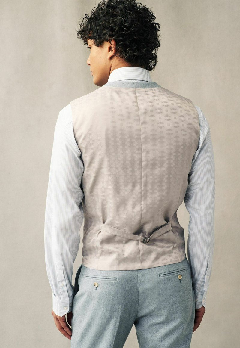 Light Blue Next Donegal waistcoat