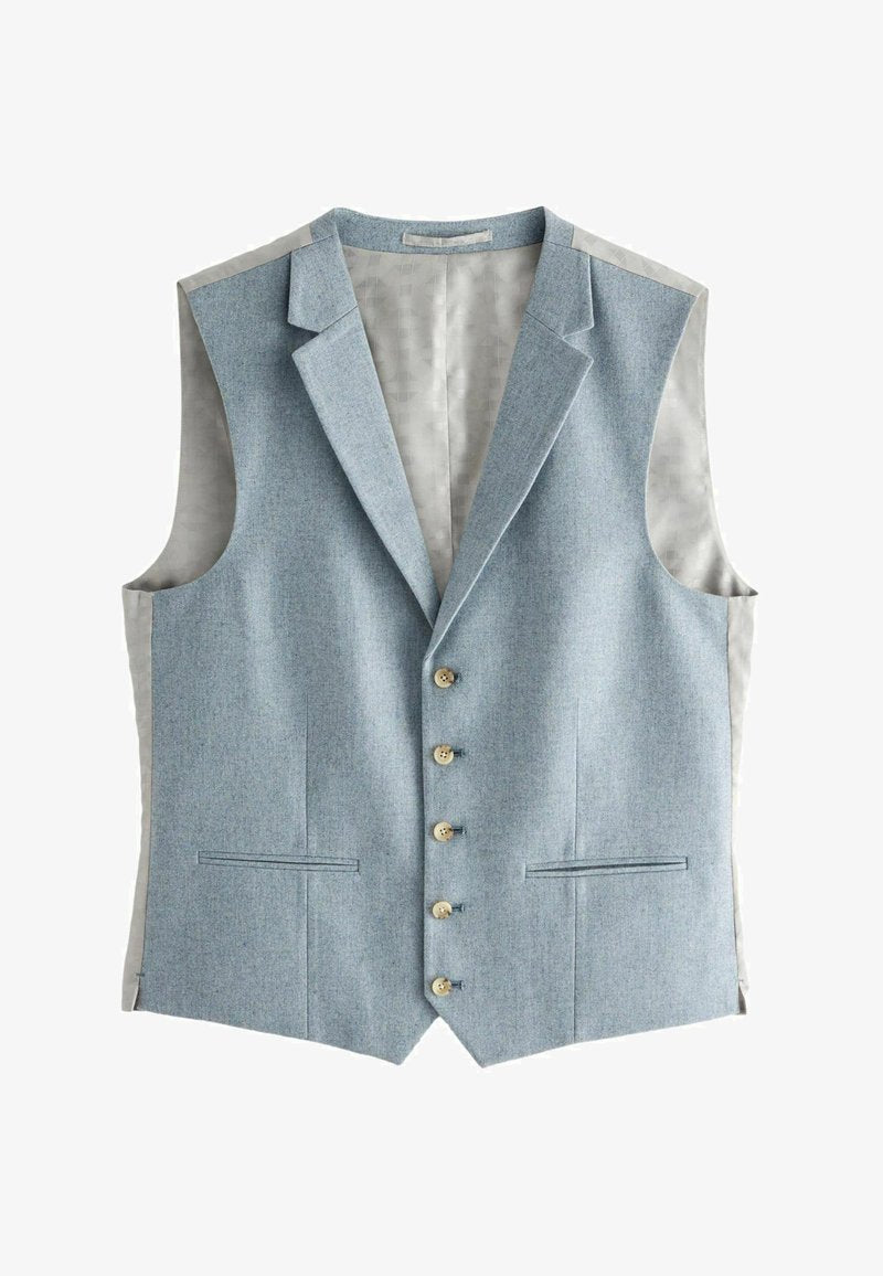 Light Blue Next Donegal waistcoat