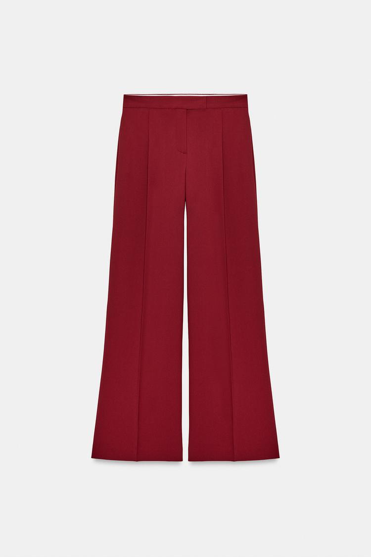 Wide Leg Trousers - Brick