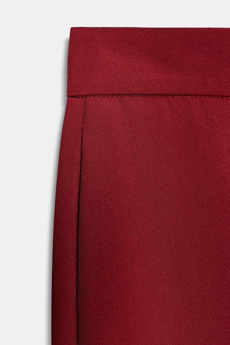 Wide Leg Trousers - Brick