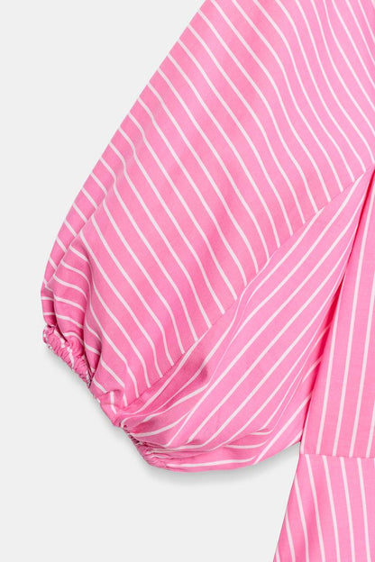 Striped Poplin Pink Shirt