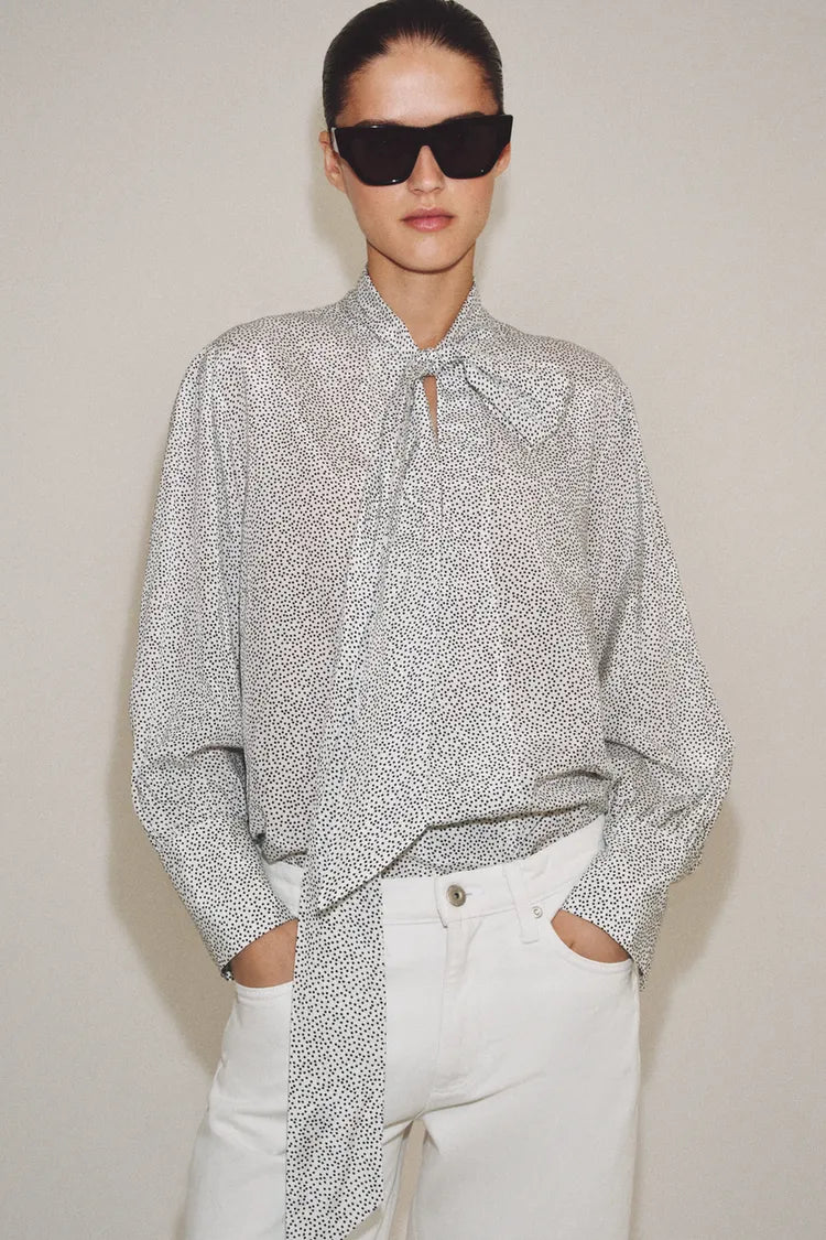 Polka Dot Tie Shirt