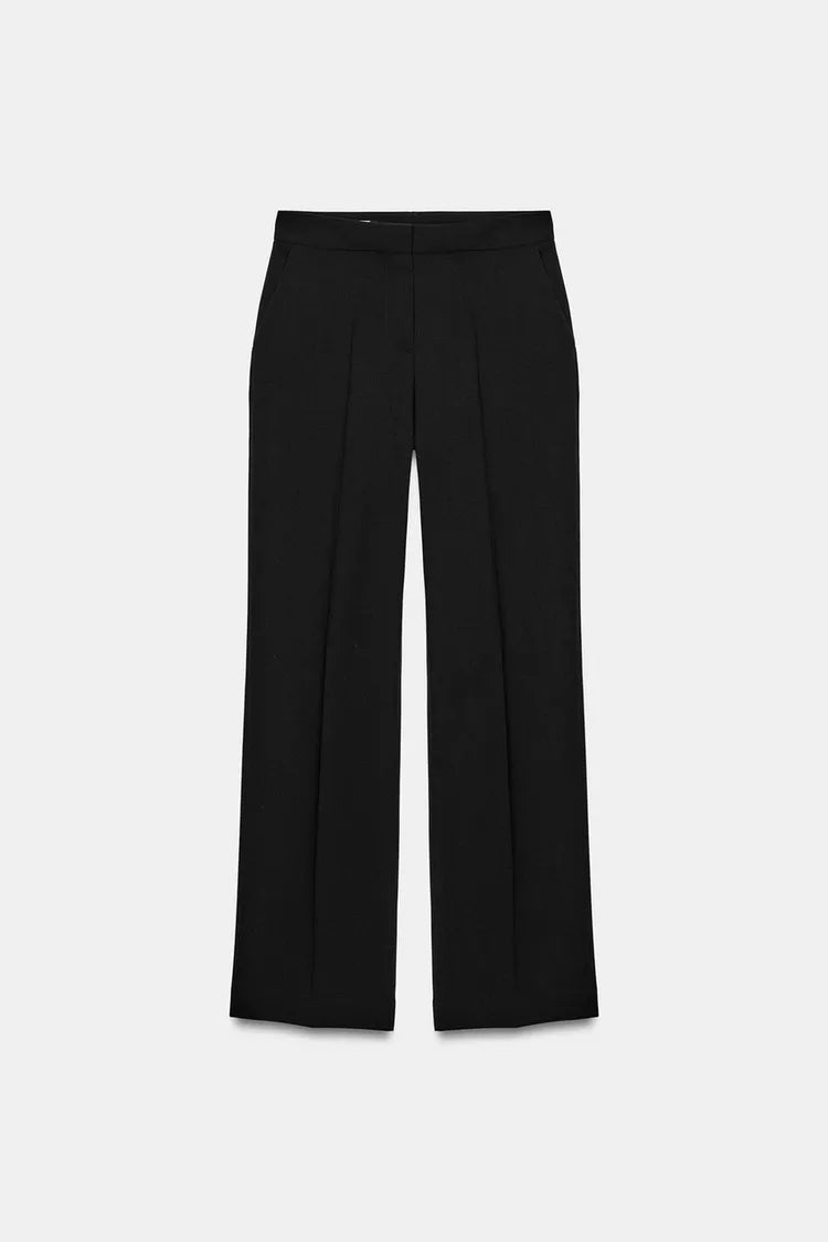 High-Waist Straight Leg Pants
