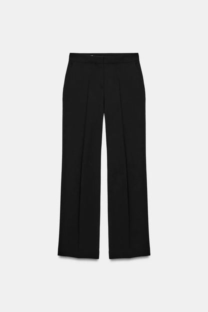 High-Waist Straight Leg Pants