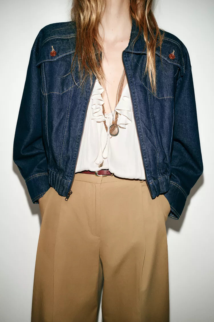 Pleated Trousers with Belt -Tan