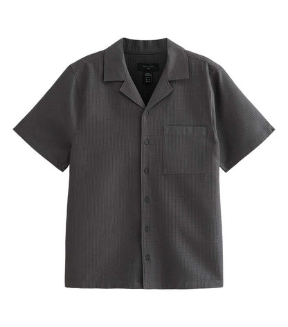 Dark Grey Regular Waffle Shirt