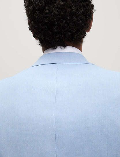 M&S Slim Fit Stretch Ultimate Suit Jacket - Pale Blue