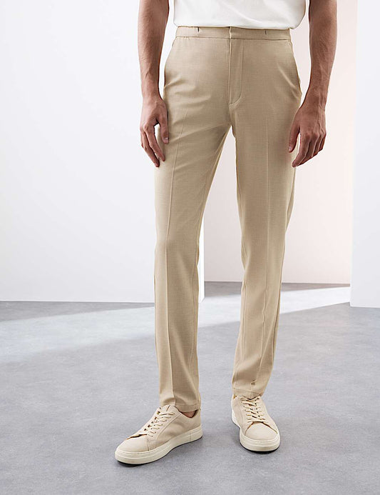 Regular Fit 360 Flex Elasticated Waist Trousers