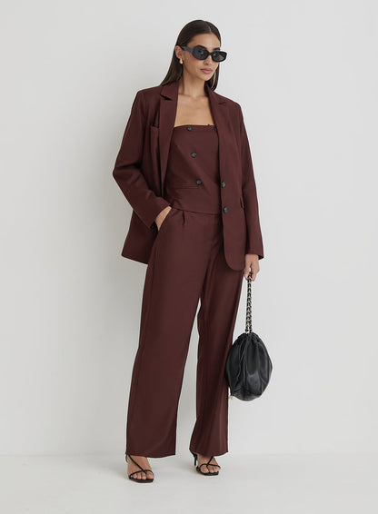 Crea Burgundy Blazer