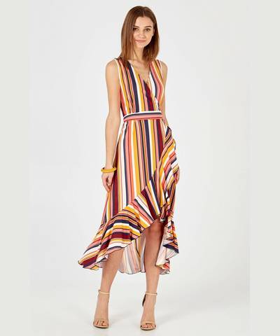 Stripe Midi Dress