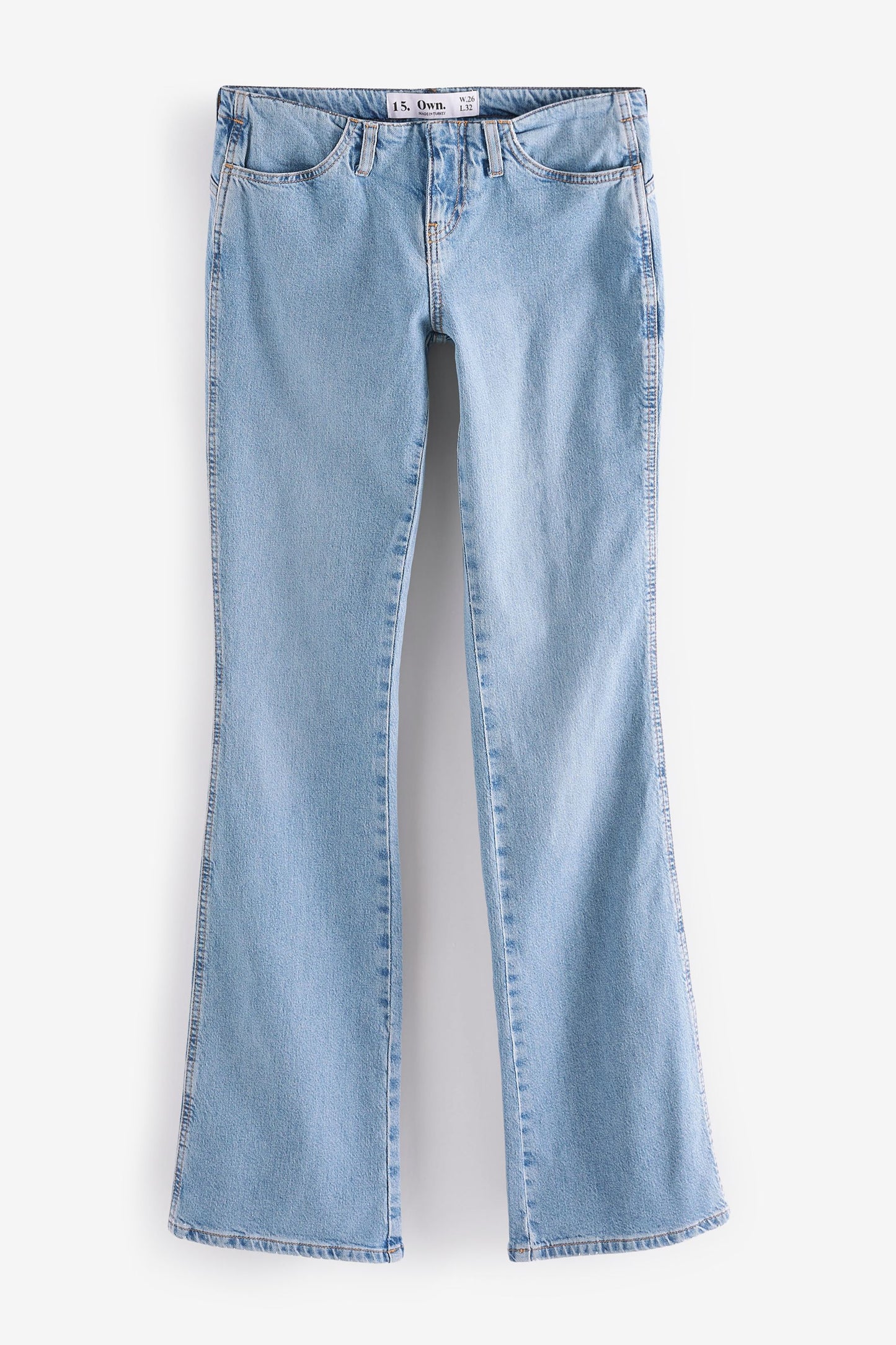 Stretch Flare Super Low Rise Jeans