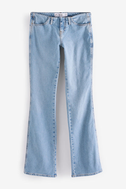 Stretch Flare Super Low Rise Jeans