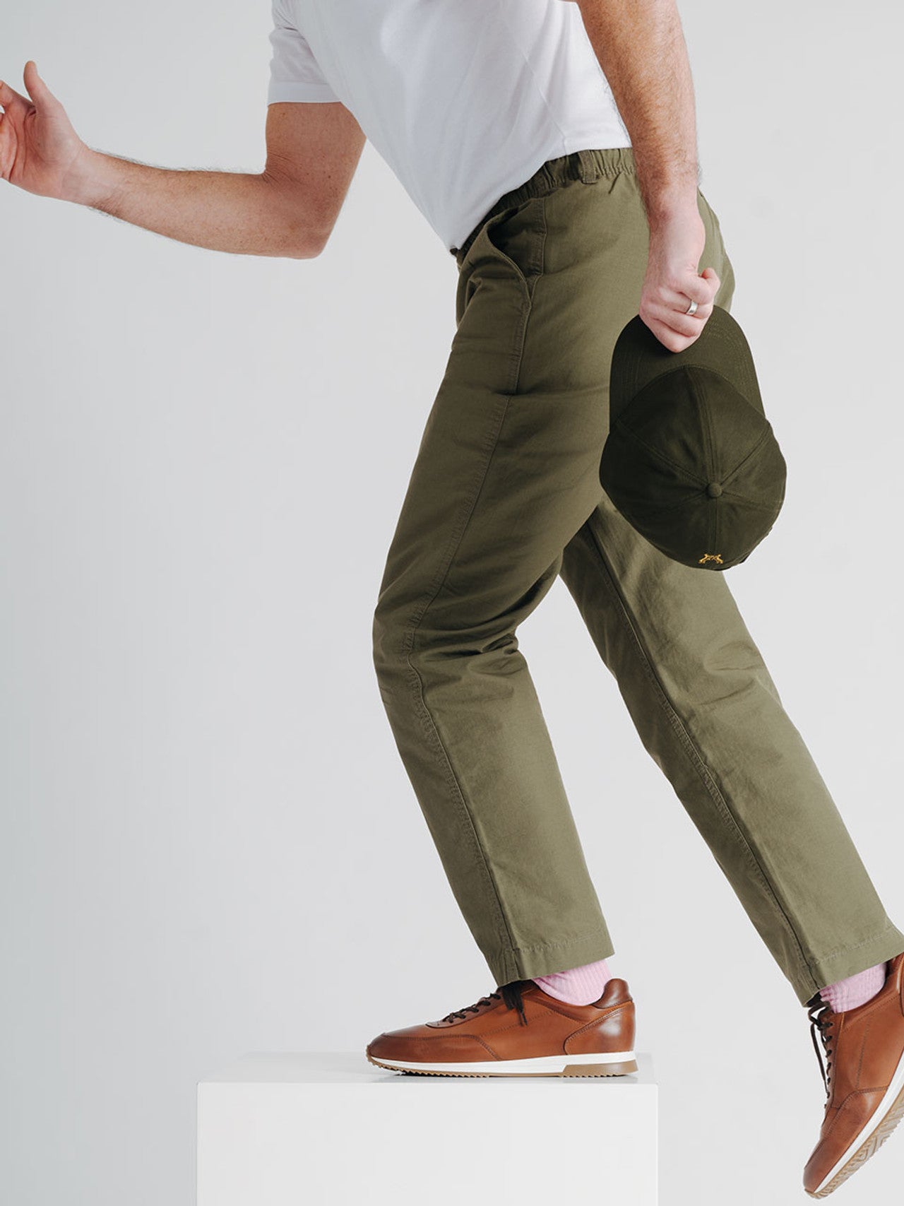 Green Drawstring Waist Trousers
