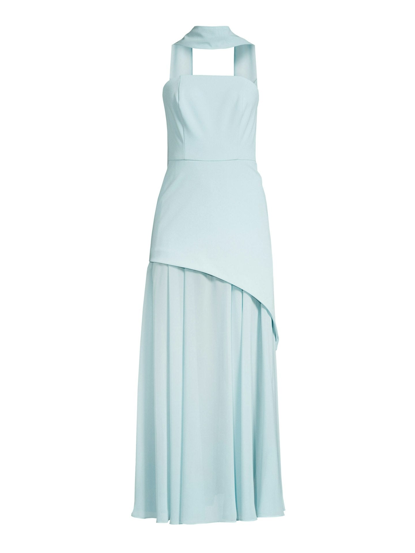 Michelle Keegan Bandeau Dress with Neck Scarf - Blue