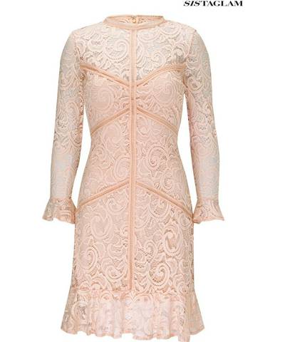 Lace Long Sleeve Dress