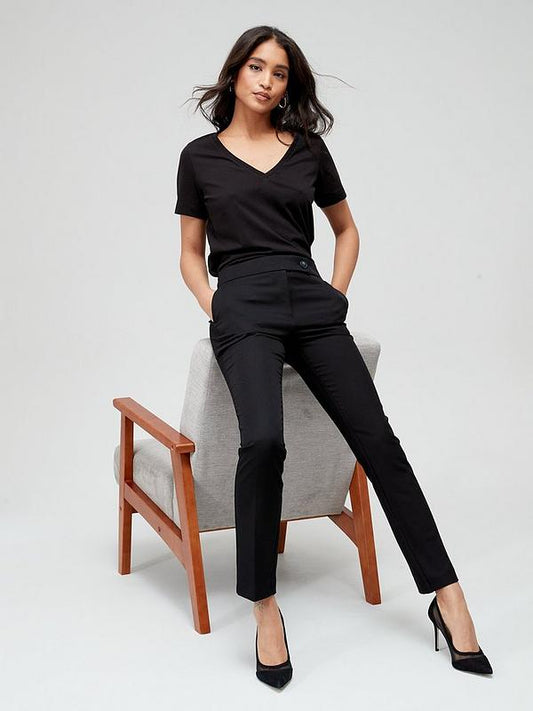 The Very Collection The Slim Leg Trouser - Black