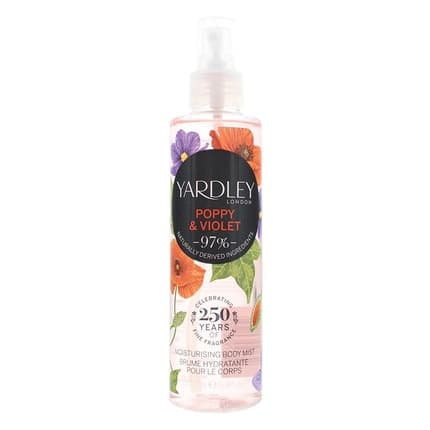 Yardley Poppy And Violet Body Mist 200ml For Women