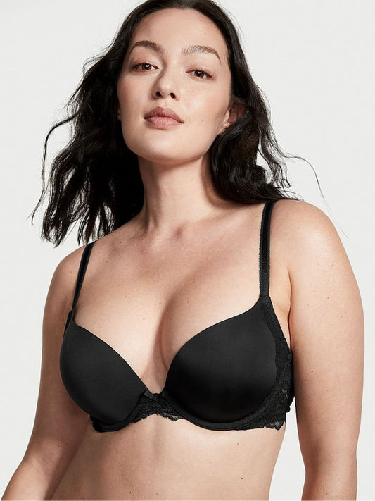 Black Lace Wing Push Up Bra