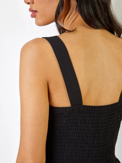 Black Wide Leg Culotte Jumpsuit