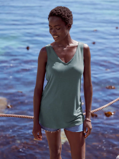 Blue Mineral Slouch Vest