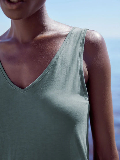 Blue Mineral Slouch Vest