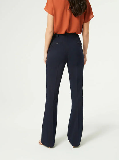 Slim Fit Navy Tailored Bootcut Trouser