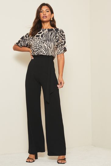 2 in 1 Animal Print Jumpsuit