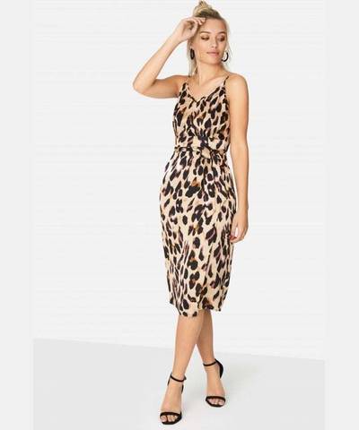 Animal Print Strappy Dress