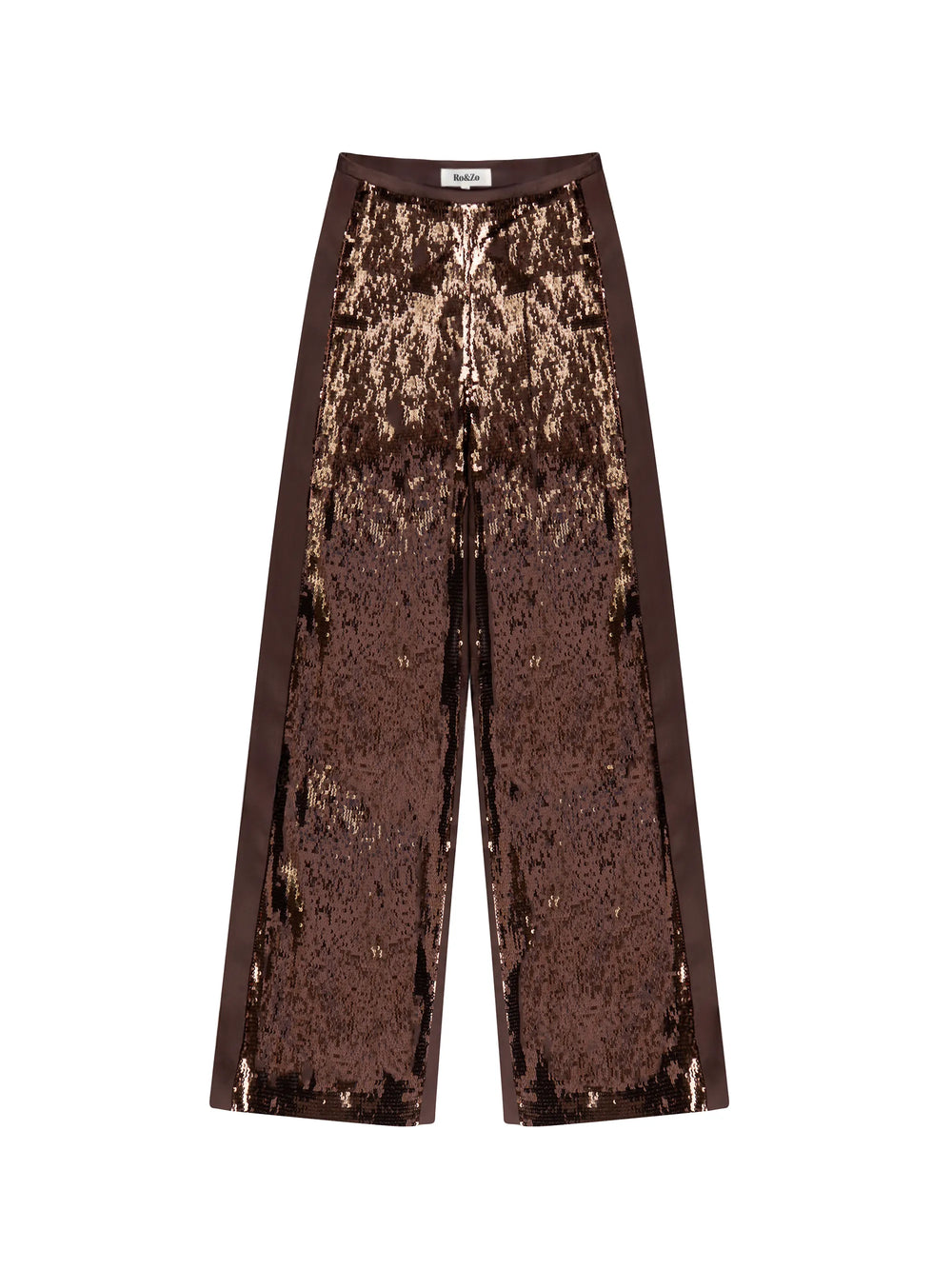 Chocolate Brown Sequin Top and Trouser Set