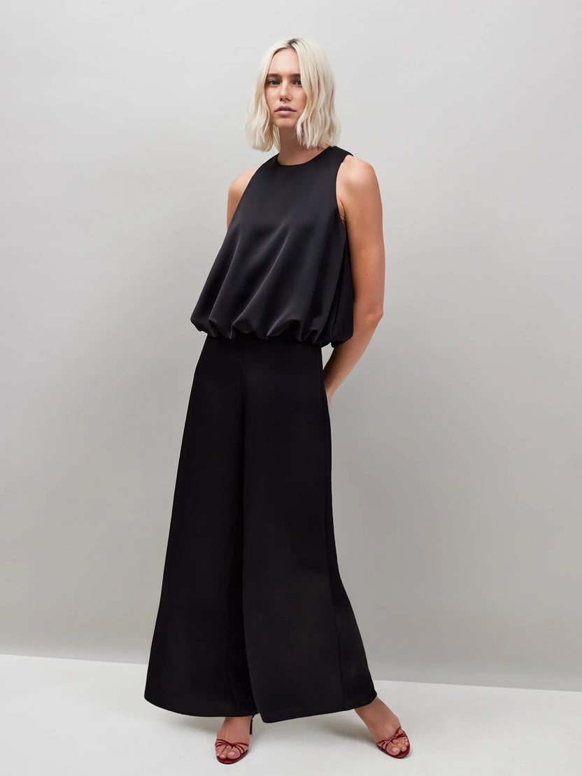 Black Satin Trouser