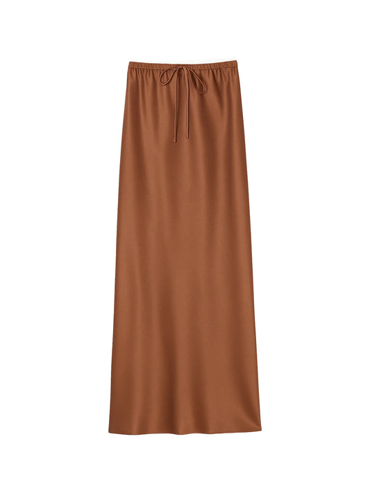 Copper Satin Skirt