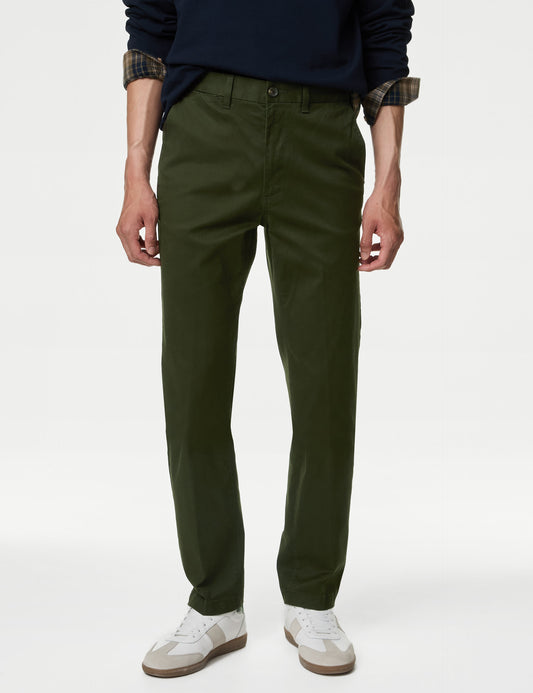 Regular Fit Heritage Twill Chinos Evergreen