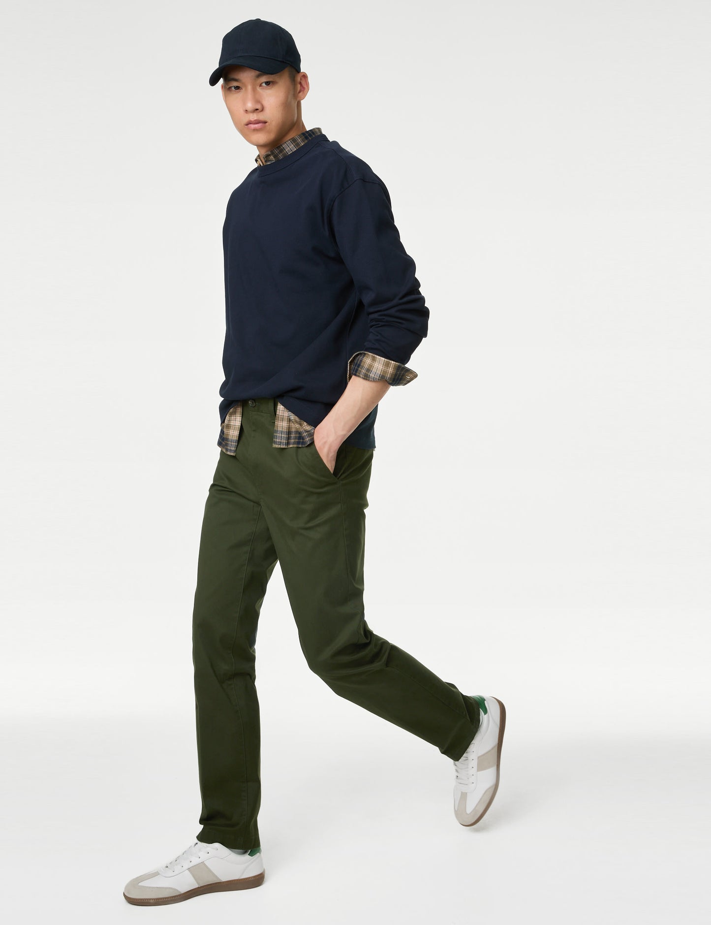 Regular Fit Heritage Twill Chinos Evergreen