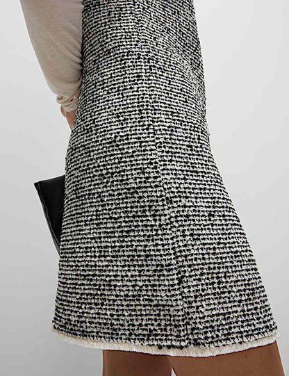 Dogtooth Mini Shift Dress