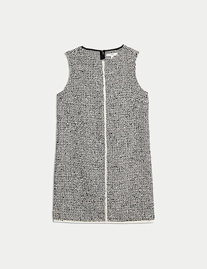 Dogtooth Mini Shift Dress