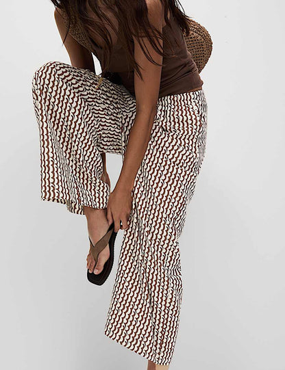 Geometric Wide Leg Culotte