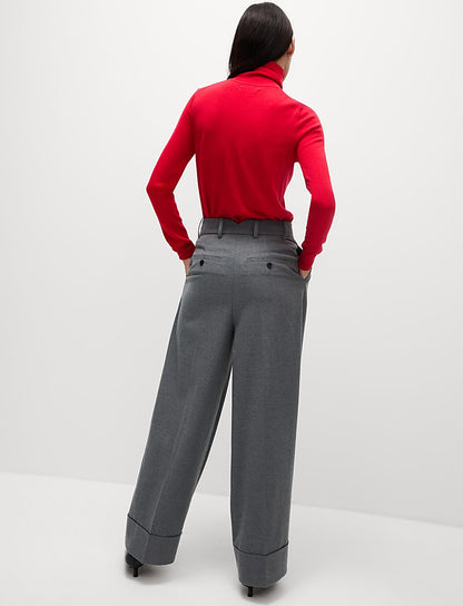 Barrel Wide Leg Trousers