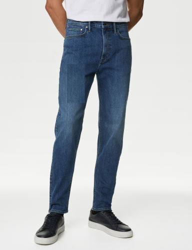 Tapered Fit Stretch Jeans with Stormwear™