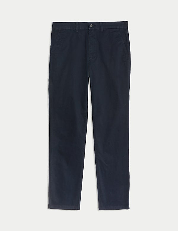 Regular Fit Trouser with Active Waist Navy