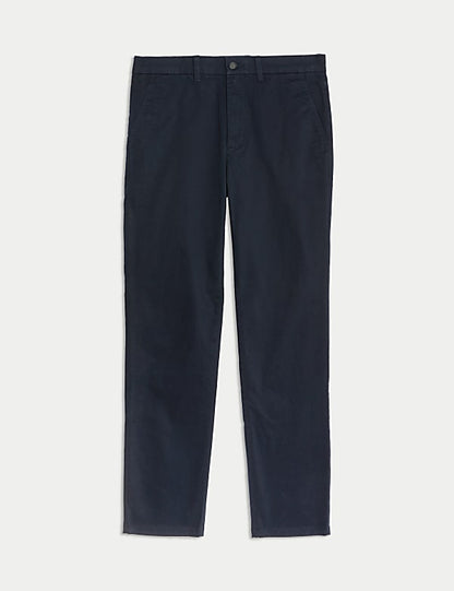 Regular Fit Trouser with Active Waist Navy