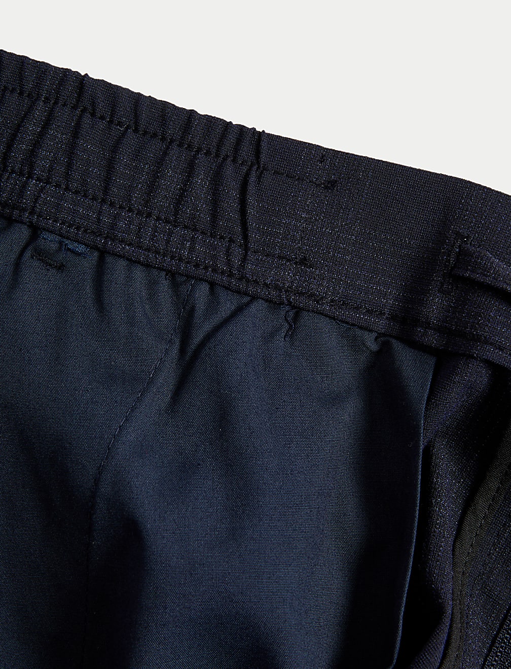 Tall Check Single Pleat Elasticated Trousers