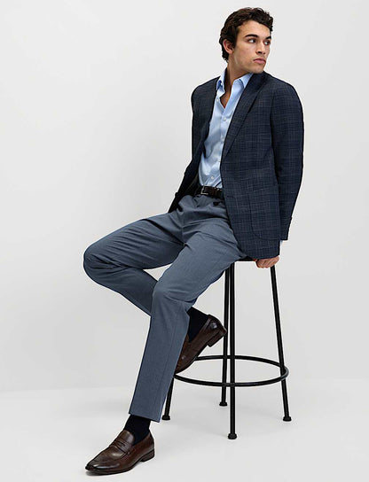 Marks & Spencer Tailored Fit Single Pleat Smart Trouser