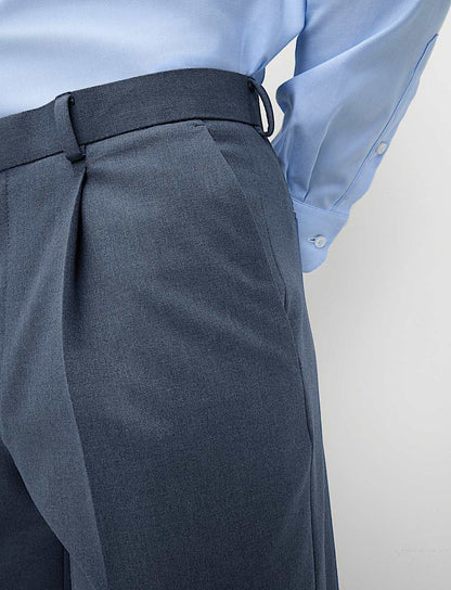 Marks & Spencer Tailored Fit Single Pleat Smart Trouser