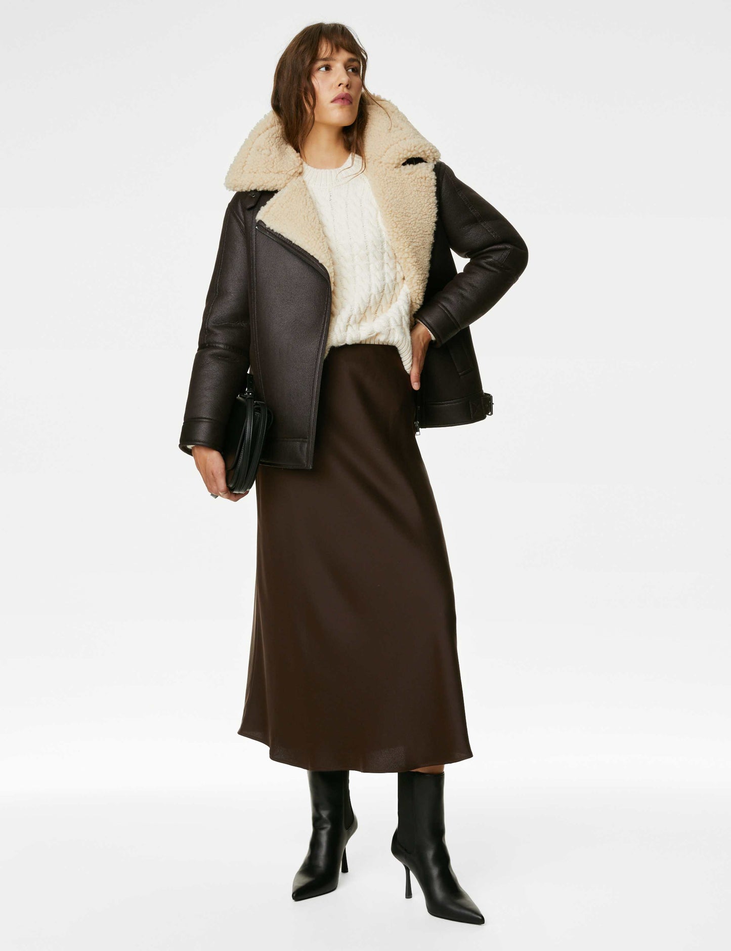 Satin Midaxi Slip Skirt