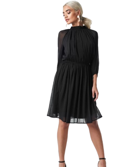 Black Chiffon Dress