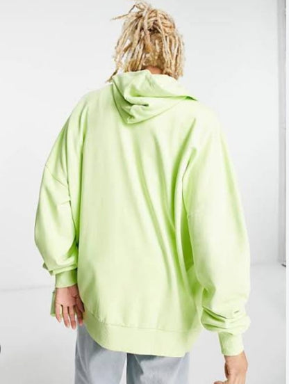 ASOS DESIGN super oversized hoodie in washed neon green