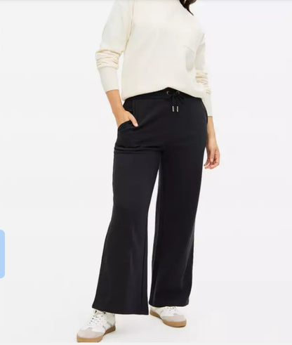 Black Wide Leg Joggers