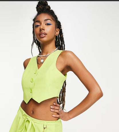 Collusion Waistcoat Light Green