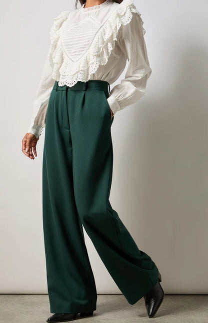 Green Wide Leg Trouser